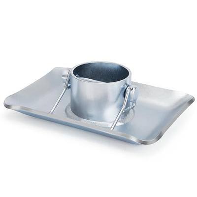 Lonffery Trailer Jack Foot Plate with Pin Base | Fits Standard 2 Inch Trailer Jack, 5000 lb Capacity Heavy Duty Galvanized Steel, for RV, Utility Trailers and Cargo Trailers