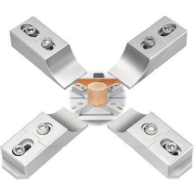CNC Clamps Low Profile, Low Profile CNC Toe Clamps, Aluminum Side Clamp | 4-pack aluminum side clamps, each 3.14 × 1.14 × 0.78 in, keep the workpiece top open for CNC routing, milling and engraving.