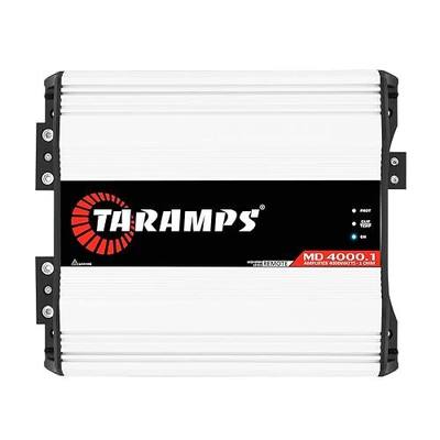 Taramps MD 4000.1 1 Ohm Car Audio Amplifier, 4000W RMS Full Range Digital Monoblock Class D Mosfet Amp, Crossover High/Low Pass Filter, Bass Boost, Gain Control LED Power Indicator, High Performance