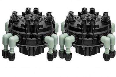 2-Pack Orbit 67000 8 Port Adj Flow Drip Manifold, Single