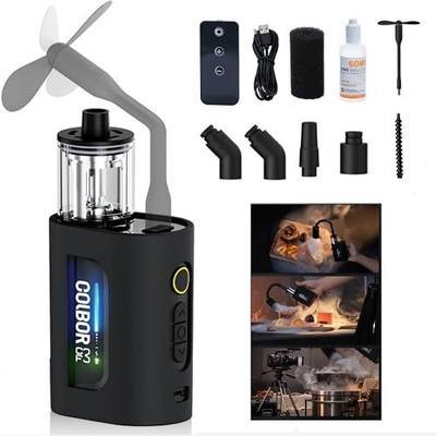 COLBOR CF3 Portable Fog Machine 40W, Mini Handheld Smoke Machine for Photography Cineflare-Engineered Safe, Small Fogger Maker for Indoor Outdoor Halloween Party Cosplay,Streaming,Weddings,Stage