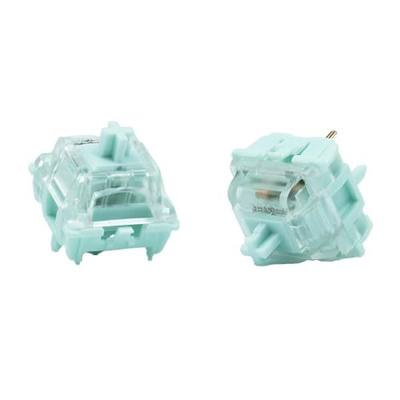 GATERON Jelly Series Keyboard Switches(Blue) | Linear Silent,RGB LED,5 Pin,Factory Pre-lubed,Full POM Key Switches,compatible for MX Mechanical Keyboard