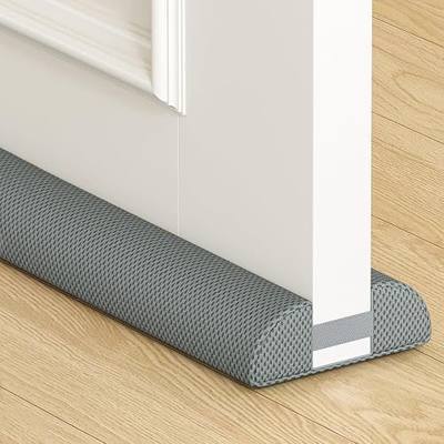 fowong Door Draft Stopper 30 Inch, Under Door Noise Stopper Blocks Air, Draft, Light, Dust, 24" to 30" Sweep Seal Large Gap up to 1.7", Easy to Install Grey