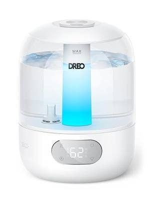 DREO 3L Humidifiers for Bedroom, 30H Runtime, 26 dB Quiet, New Edition | Easy to Refill & Clean, Precise Humidity Control, Night light, Cool Mist Air Humidifier for Large Room, Baby Nursery