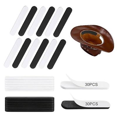 60 PCS Hat Size Reducer, Self-Adhesive Foam Tape, 30black+30white | Hat Sizing Tape, 4.33"x0.78", peel-and-stick, For Cowboy Hat, Fisherman's Hats,Panama & Straw Hat