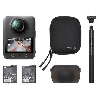 DJI Osmo 360 Essential Combo, 360 Action Camera | 1-Inch 360° Imaging, Native 8K 360° Video, 4K/120fps & 170° Boost Video, 1.2m Invisible Selfie Stick Kit