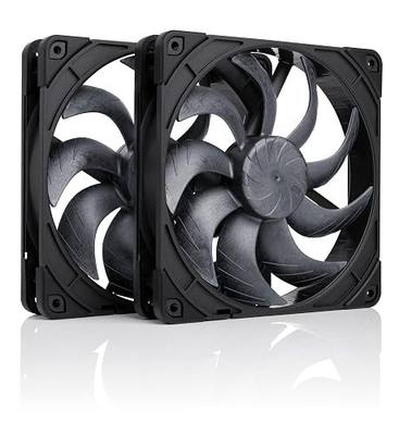 Noctua NF-A14x25 G2 PWM Sx2-PP chromax.Black, Dual Fan Set for Push-Pull and Side-by-Side Applications (Black)
