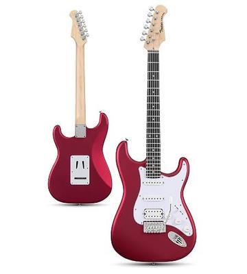 Tostar 39" Solid Body Electric Guitar for Beginner & Intermediate, HSS-CAR | Classic ST Body, HSS Pickups, Canadian Maple Neck, 5-Way Switch, 2.7mm Jumbo Frets, Tremolo Bridge, 1:18 Sealed Tuning Pegs