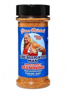 Bruce Mitchell, The Alligator Man's Sweet Spicy Seasoning – Louisiana Flavor Explosion! Cajun Seasoning for Everything – Gluten-Free, No MSG, and Zero Calories – 10oz (283.5g) – Perfect for Grilling, Roasting, and Frying!