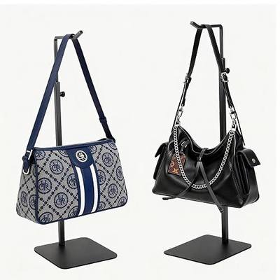 2Pack Purse Display Stand,Adjustable Purse Stands for Display Black | Carbon steel,8-pound weight capacity,Scratch-resistant surface,Stands for displaying bags,banners,and wreaths