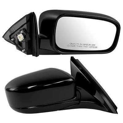 Right Passenger Side Mirror compatible with Honda Accord LX EX 2003 2004 2005 2006 2007,Rear View Mirror w/Power Glass|Non-Heated|Manual Folding Replace HO1321152,76200-SDA-A13ZA(Black,Right)