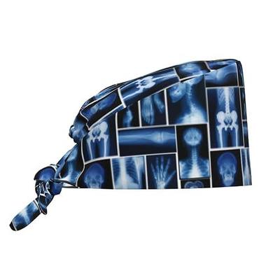 Working Cap Scrub Cap with Sweatband Adjustable Unisex Tie Back Hat for Cleaning Farm Nursing