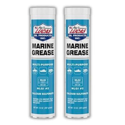 Marine Grease 10320 | Overbased Calcium Sulfonate Formula | 14 Ounce Tube | for Marine Trailer Wheel Bearing/Trailer Chassis Lubrication and Outboards | 2 Pack Special