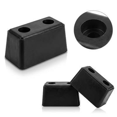 4-Pack Guards Dock Buffers– 6x3x3Inch Heavy Duty Rubber Bumper Block | for Truck Rear Chassis Flatbed Trailers Reefer Boat Marinas & etc Rubber Bumper Block(4502-1276)