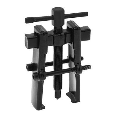 4" 2-Jaw Gear Puller, Adjustable Two Jaw Gear Bearing Pulley Puller Flywheel Removal Tool, 2 Claws Pullers Carbon Steel Separate Lifting Device for Auto Mechanic Maintenance (Black)