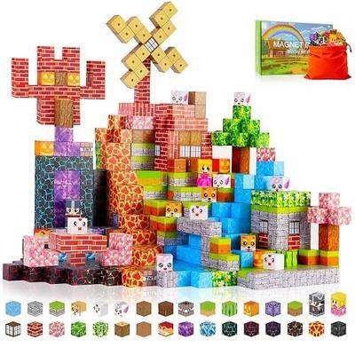 150PCS Magnetic Building Blocks for Kids Ages 3-8, 0.8in STEM Magnetic Cubes, Montessori Construction Toys for Boys Girls, Creative Educational Building Set, Birthday