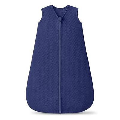 1.0 TOG Baby Sleep Sack 12-18 Months,Cotton Quilted Wearable Blanket Baby Boy Girl Sleeping Sack, 2-Way Zipper Sleeping bag for Toddler Blue(Large)