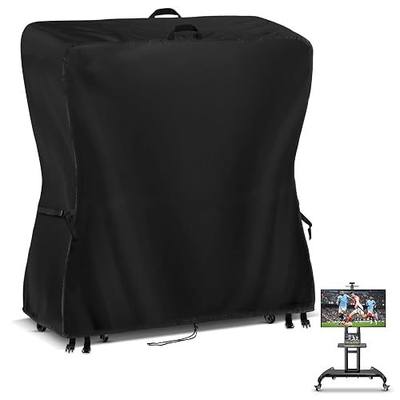 Outdoor TV Cover 75 Inch Weatherproof Outdoor TV Stand Covers | Heavy Duty TV Screen Protector Covers Waterproof for Rolling Mobile TV Stand Cart- 75”L x 14”W x 55”H(Cover Only)