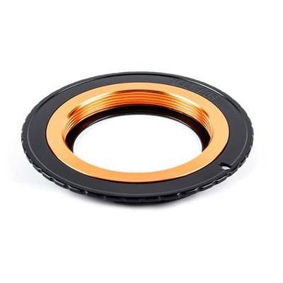 M42-EOS Lens Mount Adapter Ring, M42 42mm Screw Mount Lens to EF/EF-S Mount Camera for Canon EOS 90D 80D 77D 70D 60D 5D Mark IV III 6D II 7D Rebel T6 T7 850D 800D 760D 700D Gold Adjustable