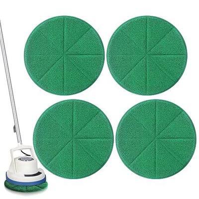 4-Pack 12" Microfiber Carpet Bonnet Pads for Oreck Orbiter ORB550MC | Dual-sided mopping & buffing pads compatible with Oreck ORB600MW, ORB700MB & Bissell Commercial BGEM9000 floor machines