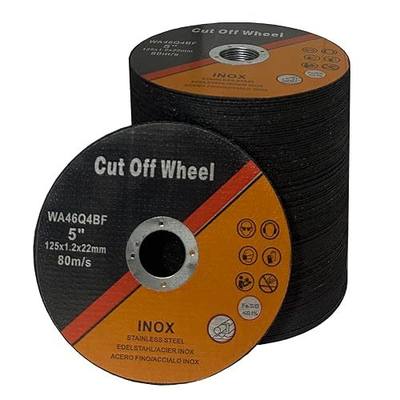 100 PCS Cut Off Wheel 5 Inch 5" x.047 x7/8" Cutting Disc for Angle Grinder Ultra Thin Metal & Stainless Steel (5 inch, 100)