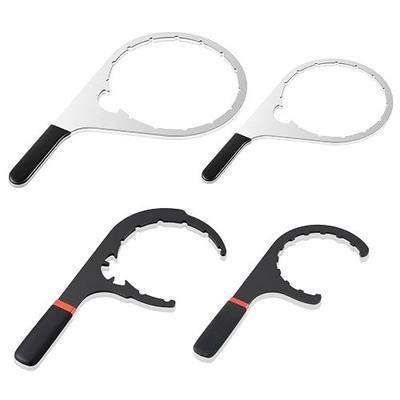 4 Pcs 4.6'', 5'', 6'', 8'' Fuel Filter Wrench Set, Compatible with Various Fuel Filter Size Include Water Separator, Engines