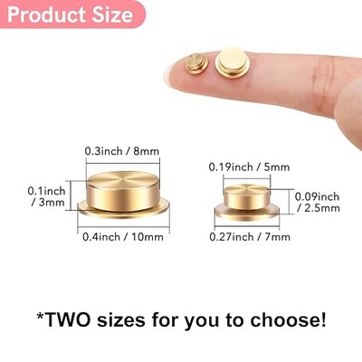 60PCS Mini Metal Rotating Bearings for DIY Handmade Crafts Paper Cards Scrapbooking DIY Greeting Cards 360°Rotation Smooth Spin Mechanism Spinner for Jewelry Making Nail Decoration(0.4inch&0.3inch)