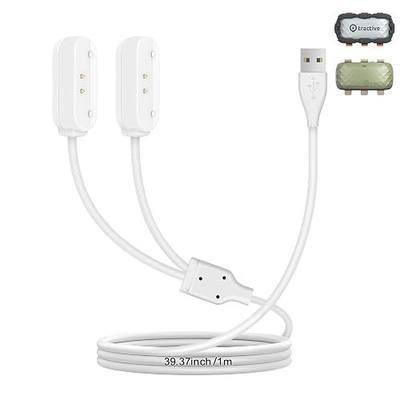 Magnetic Charging Cable for Tractive GPS Dog XL & XL Adventure, 2-in-1 Fast Charging USB Cord, Durable Replacement for Smart Dog GPS Tracker