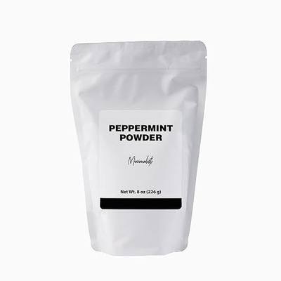 Minimalist Peppermint Powder, For Culinary and Aromatic Uses, Packaged for Convenience in a Resealable Bag (8 Ounce)