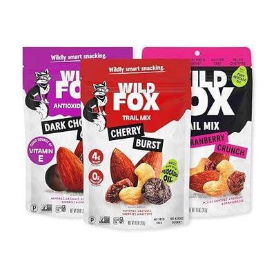 Wild Fox Variety Pack Trail Mix - Nut & Dried Fruit Mix, 3-Pack | Healthy snack made with pure avocado oil, no added sugar or seed oils, ideal for keto, paleo, and vegan and gluten-free diets