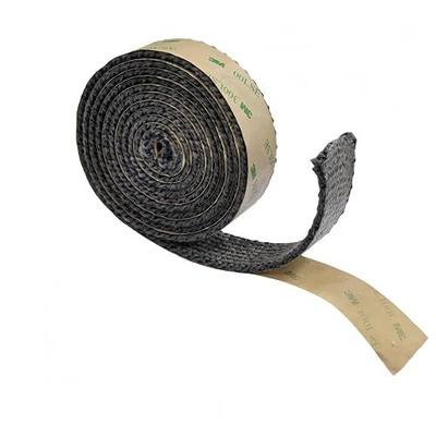 Self Adhesive 1" x 1/8" Flat Gasket Tape, 72" High Temp Graphite Fiberglass Tape for Wood Stove & Fireplace Door/Glass Seal