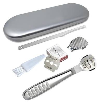 Callus Shaver,Pedicure Foot File Kit,Foot File Callus Remover,Stainless Steel Foot Care Tool for Removing Hard Skin, Cracked Heels, and Dead Skin
