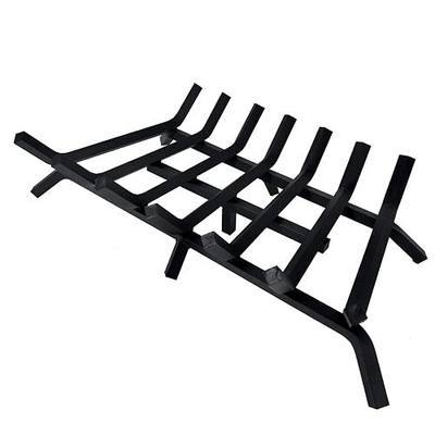 40 lb Fireplace Grate Super Heavy Duty, 30-Inch Firewood Stove Log Holder, 4/5" Bar Solid Steel Rack Grates, Indoor and Outdoor Camping Chimney Stove Firewood Fireplace Accessory Tool
