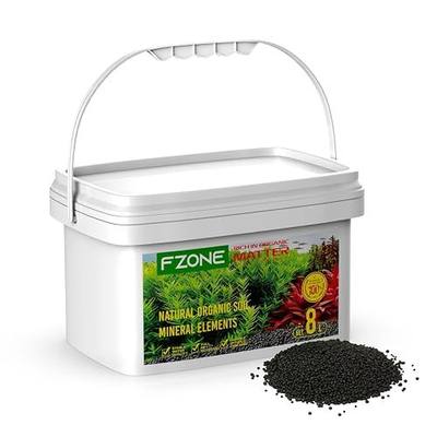 FZONE Aquarium Soil for Planted Tanks- Nutrient-Rich Aquarium Substrate for Fresh Water Live Plants, Dust-Free, Shrimp & Fish Safe,Long-Lasting pH Stable (3mm, 8L/18 lb, Black)