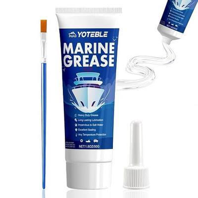 Marine Grease Tube, Waterproof High Temp, Against Water Washout 50g | Extreme Pressure Protection, Marine Grade Grease for Propeller Shaft, Rudder Bearing, Trailer & Boat Maintenance(-30°C-250°C)