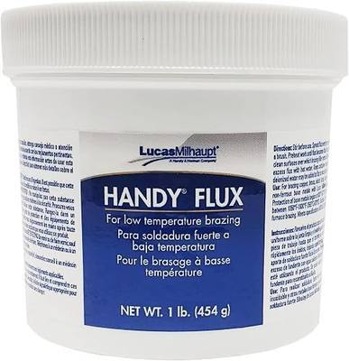 Handy Flux Paste - Professional Solder for Jewelry, Gold, Silver, Copper, Brass, Steel - High Heat, Strong Bond, Easy Cleanup after Soldering - 1 Lb Jar