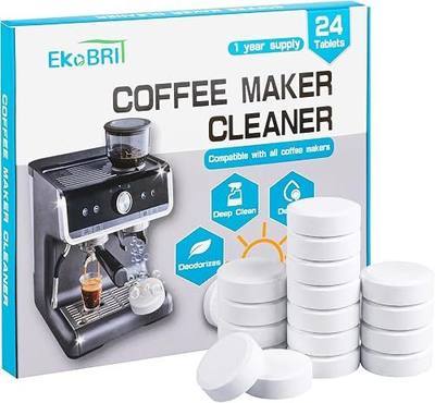 Coffee Machine Cleaner & Descaler Tablets – 24 Count Coffee Maker Cleaning Tablets