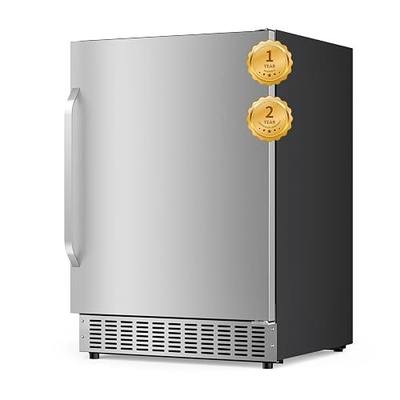 180 Cans Outdoor Beverage Refrigerator Under Counter Built-in, 5.3Cu.ft Beverage Refrigerators with Stainless Door, 24 Inch Drink Refrigerator Beverage Fridge for Office Bedroom Garage