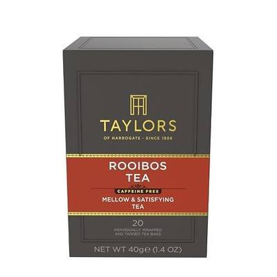 Taylors of Harrogate Rooibos Tea, Individually Wrapped Bags, 20 Count (Pack of 6), Mellow, Malty, and Slightly Honeyed, Caffeine-Free, Enjoy Hot or Iced, 120 Teabags