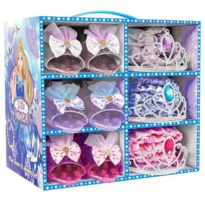 LJZJ Princess Dress Up Toys & Jewelry Boutique, Girls Role Play Gift for 3+ Year Old Girl Toddler B-Day Party Favors