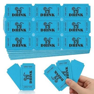 PM Company 1000 Raffle Tickets Single, Drink Tickets for Events, Leisure, Carnivals, Entry, Class Rewards, Prizes(Blue)