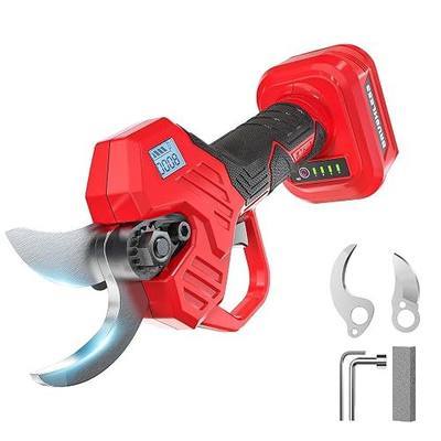 MtiolHig Electric Pruning Shears Compatible with Milwaukee 18v, 26000RPM Cordless Pruning Shears with Brushless Motor, LCD Display, Adjustable Cutting Diameter 0.8-2 Inch for Tree Trimmer (Tool Only)
