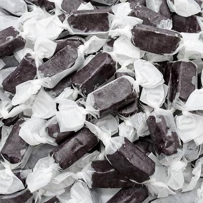 Black Licorice Caramel 8 oz - Fresh Cream and Butter, Soft and Delicious, Small Batch Crafted, Individually Wrapped Candy