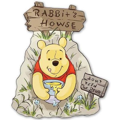 Open Road Brands Disney Winnie the Pooh Rabbit's Howse Wood Wall Decor | Cute Winnie the Pooh Wall Art for Bedroom or Nursery