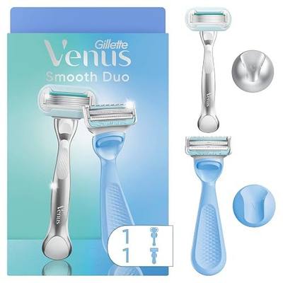 Gillette Venus Intimate Grooming Women's Razor for Pubic Hair + Body for Women, Shaving Kit for Women, 1 Body + 1 Pubic Razor