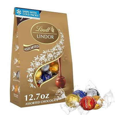 Lindt LINDOR Assorted Chocolate Candy Truffles, 12.7 oz. Bag