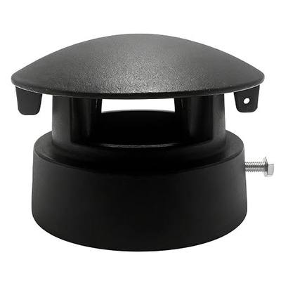 Cast Iron Round Top Rain Cap Vented Chimney Cap Replacement for BGE, Big Green Egg XL, Large, Medium Charcoal Grill Kamado Chimney Top Vent Cover Accessories