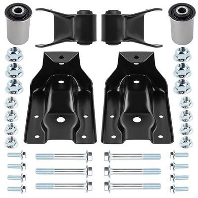 Rear Leaf Spring Shackle & Hanger Bracket Kit for Chevy GMC & Cadi-llac | For 1999-2015 Silverado Sierra 1500, 2007-2009 Yukon Tahoe Escalade, 2005-2006 Silverado Sierra 1500HD, 722-032 & 722-006