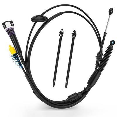 Gear Shifter Cable 12477640 Fit for Chevy Silverado GMC Sierra 1500 2500 3500 Classic 1999-2007, Automatic Transmission Gearshift Control Cable 2 PCS