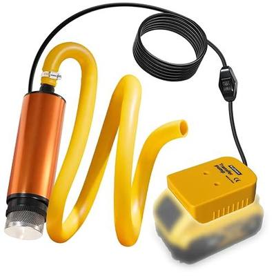 Transfer Pump Compatible with Dewalt 20V Battery(TOOL ONLY) | 635 GPH Portable Pump with 50-inch Hose Mini Sump Pump Stick for Water, Oil Bilge ,Pool Garden Pond Draining(No Battery